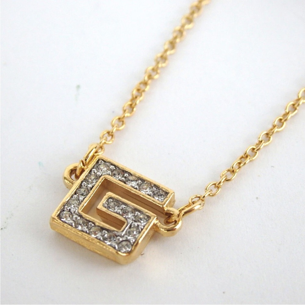 Givenchy NWT Gold Necklace with rhinestones.